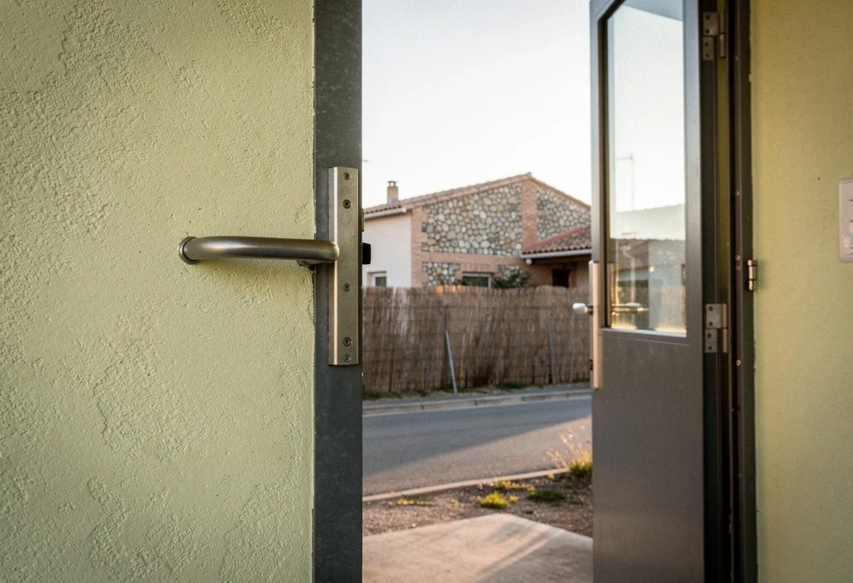 Porte blindée posée dans un immeuble à Claira